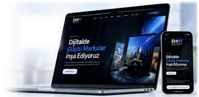 EHY Soft tarafından geliştirilen web sitelerinin dizüstü bilgisayar ve telefondaki görünümü