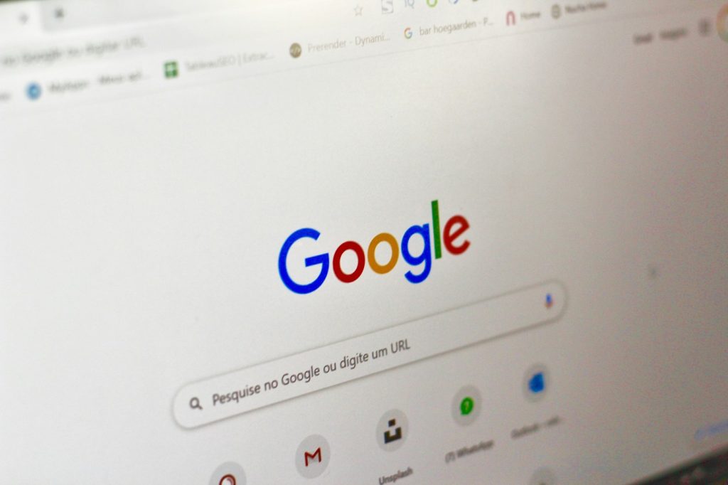 Tarayıcıda Google arama sayfası